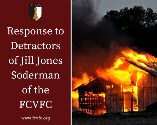 Read more about the article Response to Detractors of Jill Jones Soderman of the FCVFC