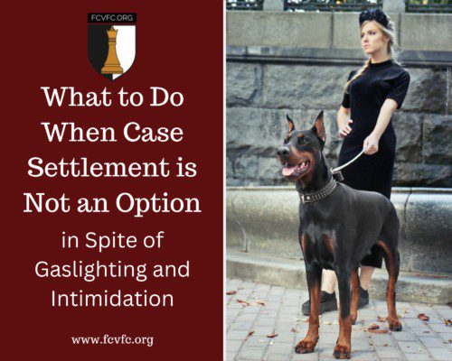 Read more about the article What to Do When Case Settlement is Not an Option, in Spite of Gaslighting and Intimidation