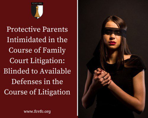 Read more about the article Protective Parents Intimidated in the Course of Family Court Litigation: Blinded to Available Defenses in the Course of Litigation