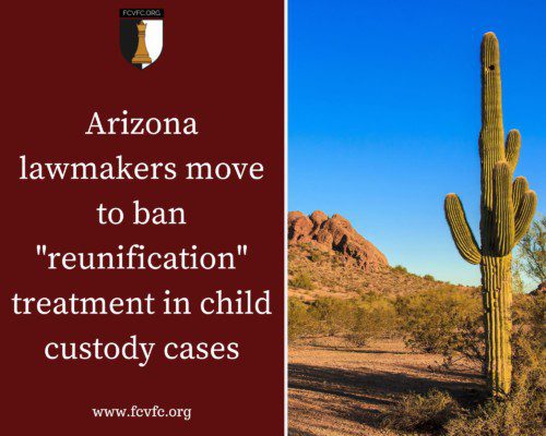Read more about the article Arizona lawmakers move to ban “reunification” treatment in child custody cases