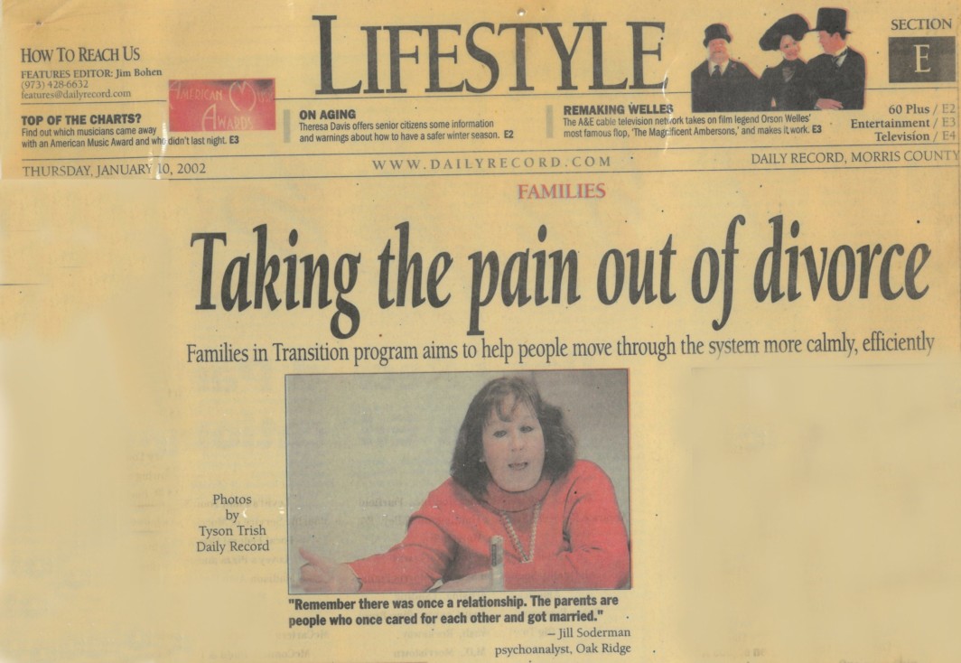 taking pain out of divorce newspaper